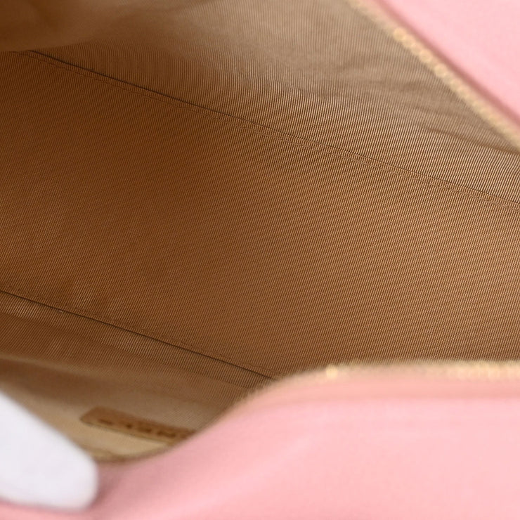 Chanel Pink Calfskin Bowling Bag 27 196408