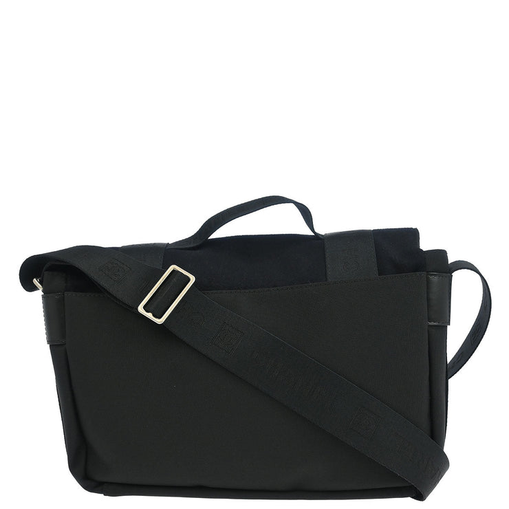 Chanel Black Felt Nylon Sport Line 2way Handbag 196413