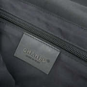 Chanel Black Felt Nylon Sport Line 2way Handbag 196413