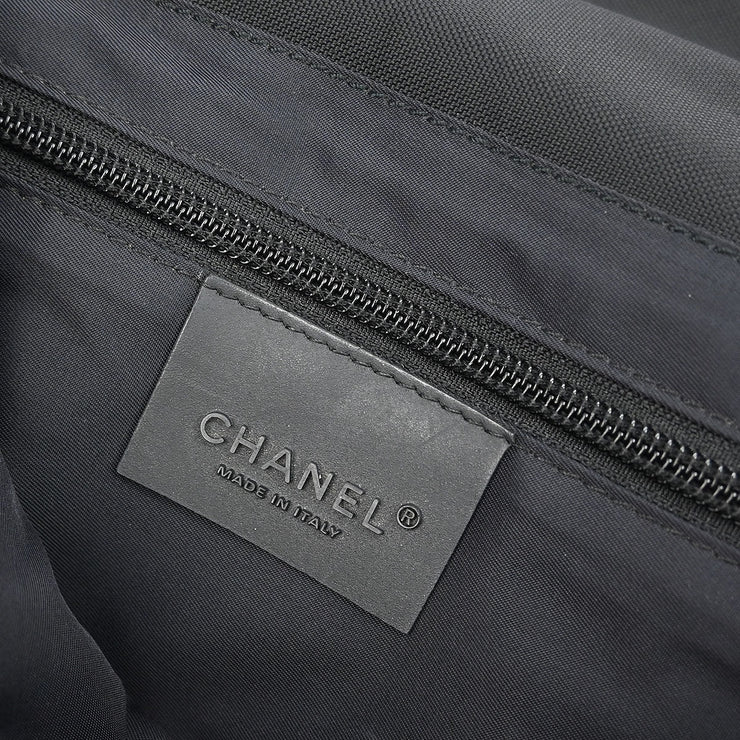 Chanel Black Felt Nylon Sport Line 2way Handbag 196413