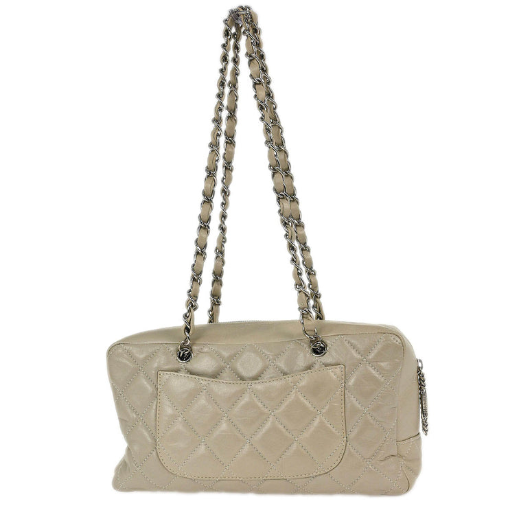 Chanel Off-white Calfskin Cambon Ligne Shoulder Bag 196414