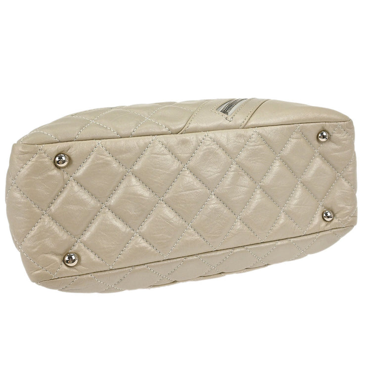 Chanel Off-white Calfskin Cambon Ligne Shoulder Bag 196414