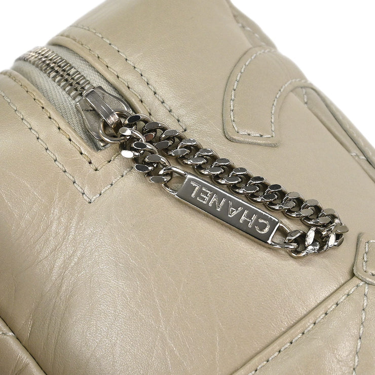 Chanel Off-white Calfskin Cambon Ligne Shoulder Bag 196414