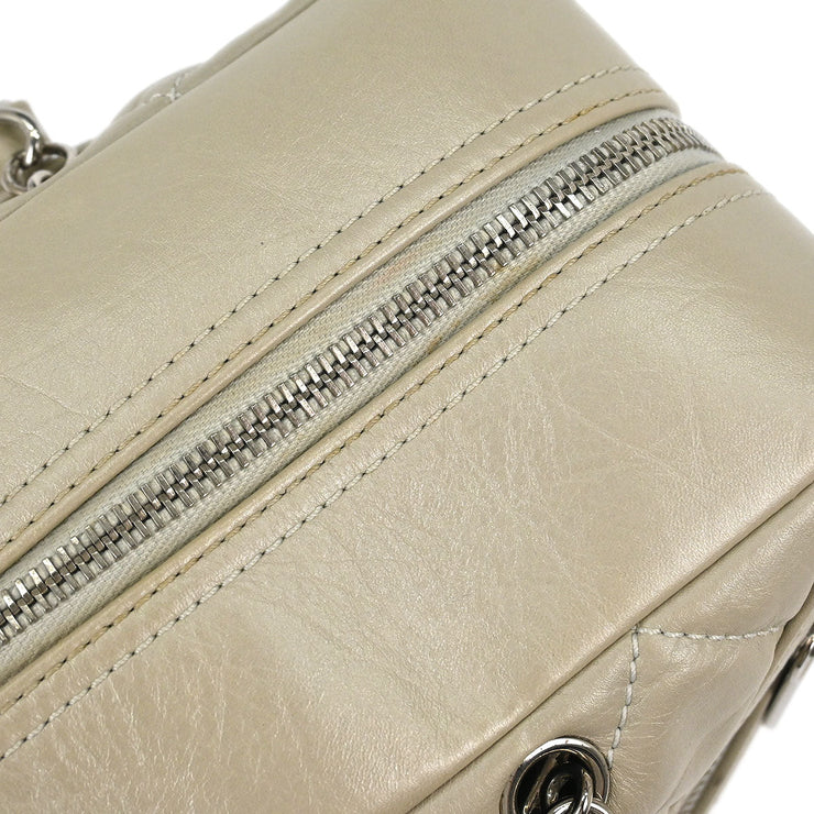 Chanel Off-white Calfskin Cambon Ligne Shoulder Bag 196414