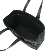 Chanel Black Jacquard Nylon Travel Line Tote Handbag 196415