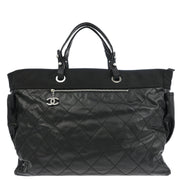 Chanel Black Leather Paris-Biarritz GM Tote Handbag 196417
