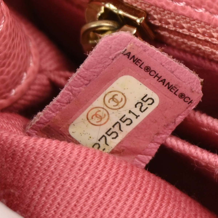 Chanel Pink Calfskin Coco Handle XS 2way Handbag 196418