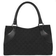 Gucci Black Canvas GG Tote Handbag 113015 001013 196421