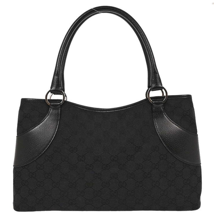 Gucci Black Canvas GG Tote Handbag 113015 001013 196421