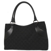 Gucci Black Canvas GG Tote Handbag 113015 001013 196421