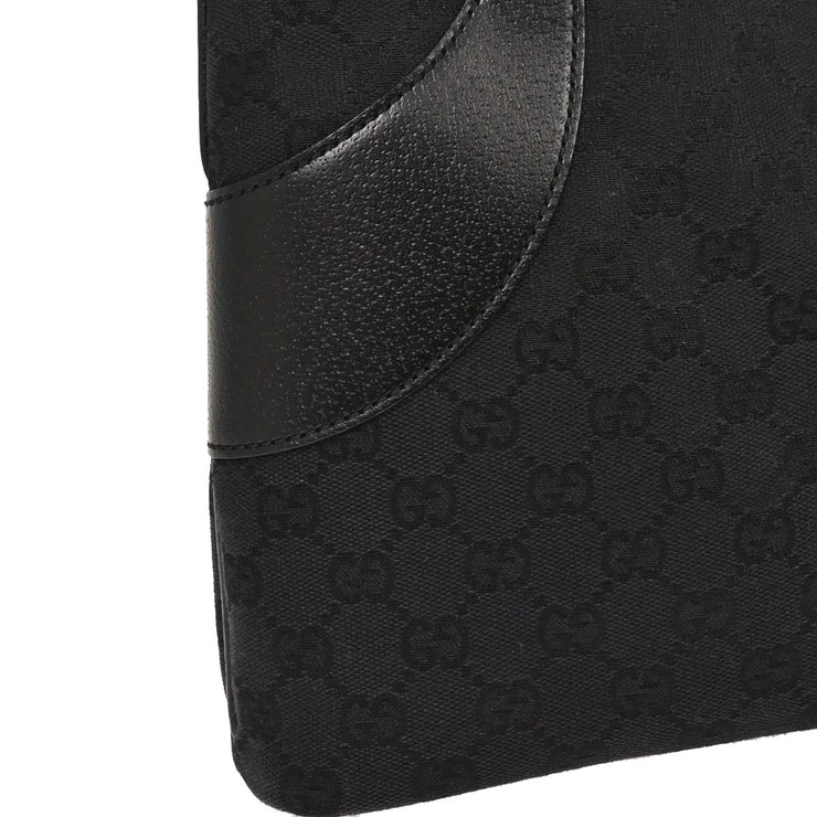 Gucci Black Canvas GG Tote Handbag 113015 001013 196421