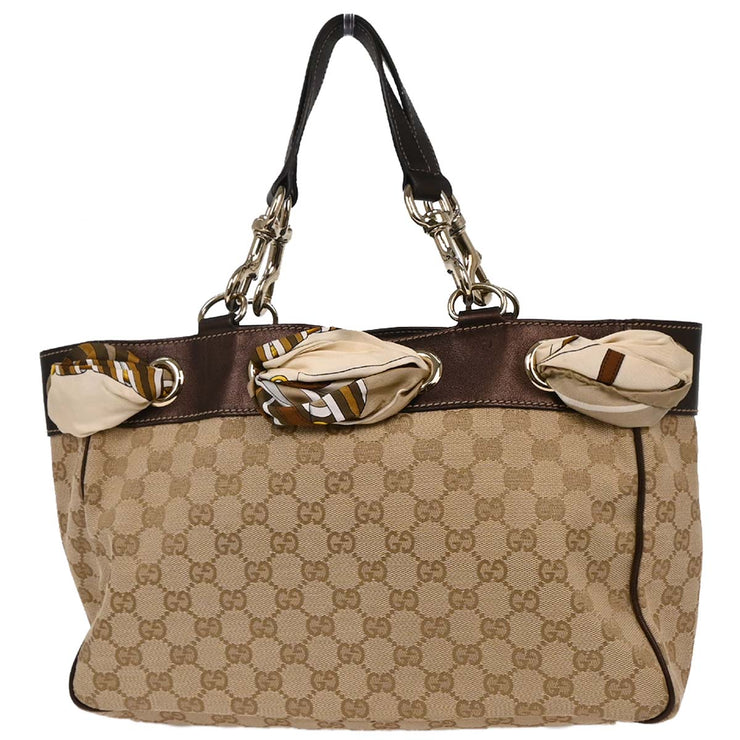 Gucci Beige GG Tote Handbag 162879 467891 196422