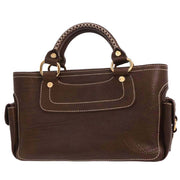 Celine Brown Leather Handbag GAS0/16 196424