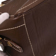 Celine Brown Leather Handbag GAS0/16 196424