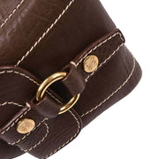 Celine Brown Leather Handbag GAS0/16 196424