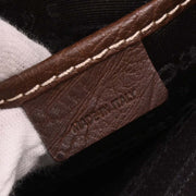 Celine Brown Leather Handbag GAS0/16 196424