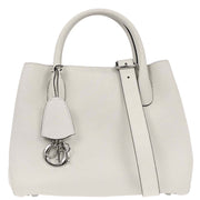 Christian Dior White Open Bar 2way Tote Bag 196425