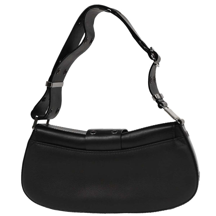 Christian Dior Black Leather Street Chic Columbus Shoulder Bag MA-0022 196427