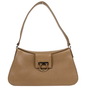 Salvatore Ferragamo Brown Leather Gancini Handbag AU-21/4835 196429
