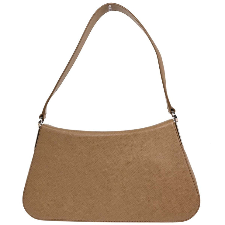 Salvatore Ferragamo Brown Leather Gancini Handbag AU-21/4835 196429