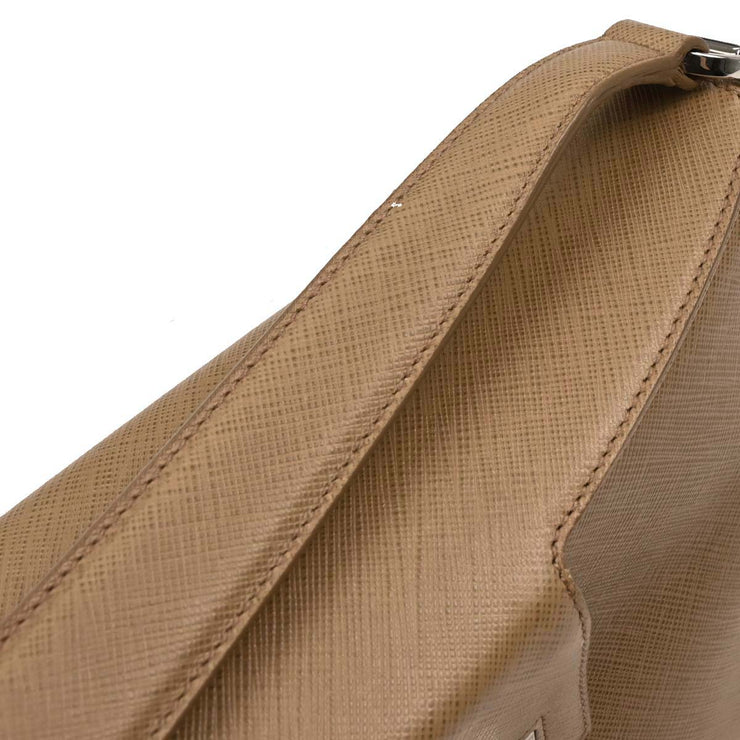 Salvatore Ferragamo Brown Leather Gancini Handbag AU-21/4835 196429