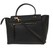 Celine Black Belt Bag 2way Handbag F-AT-1138 F-SL-1168 196431