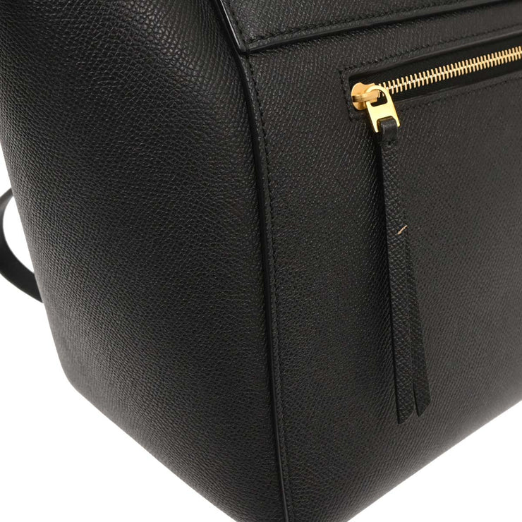 Celine Black Belt Bag 2way Handbag F-AT-1138 F-SL-1168 196431