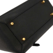 Celine Black Belt Bag 2way Handbag F-AT-1138 F-SL-1168 196431