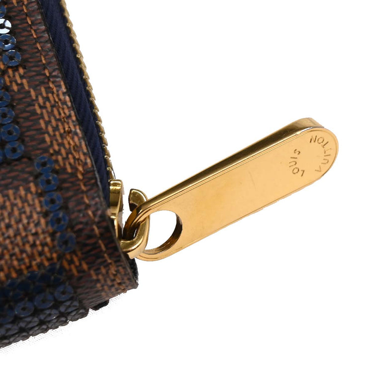 Louis Vuitton Blue Damier Payette Zippy Wallet N63172 CA1173 196438