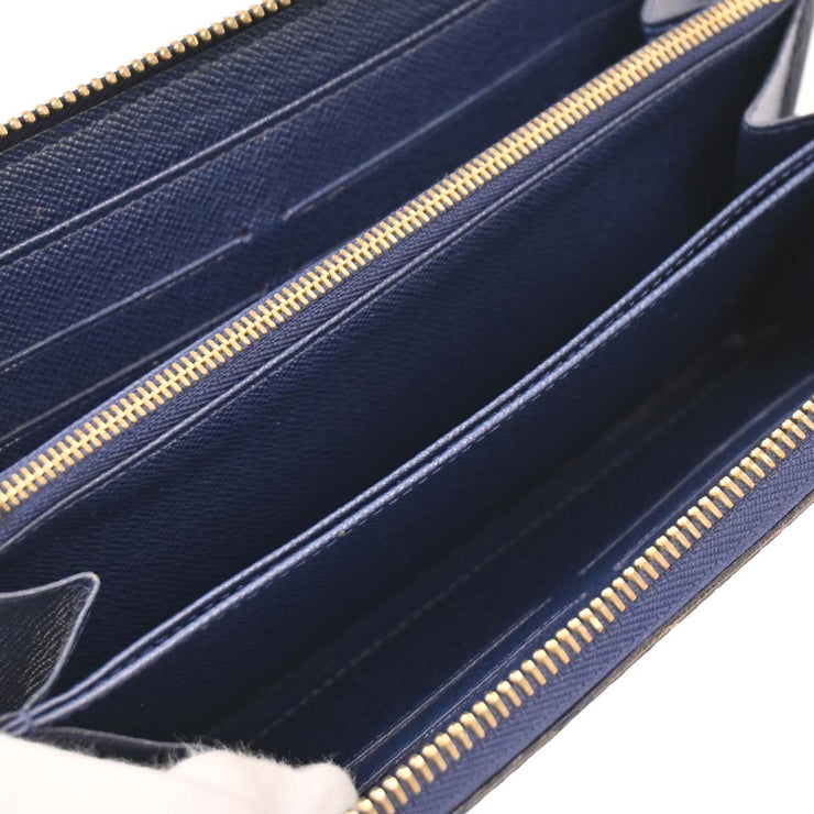 Louis Vuitton Blue Damier Payette Zippy Wallet N63172 CA1173 196438