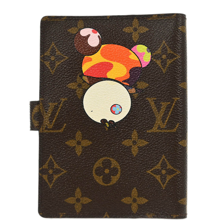 Louis Vuitton Monogram Panda Agenda PM Note Book Cover R20011 CA0094 196439