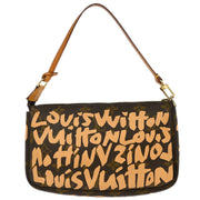 Louis Vuitton Beige Graffiti Pochette Accessoires Handbag M92193 AR0031 196442