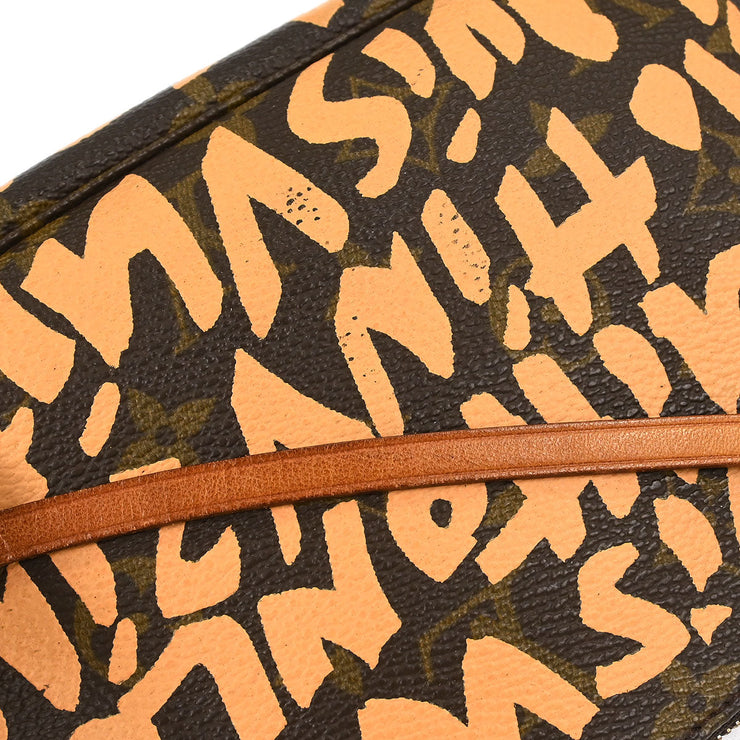 Louis Vuitton Beige Graffiti Pochette Accessoires Handbag M92193 AR0031 196442