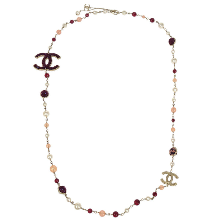 Chanel Chain Necklace Gold B13A 196453