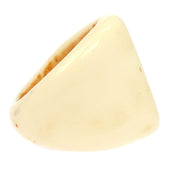 Chanel Ring Acrylic Off-white #52 01P 196459