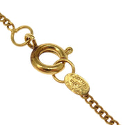 Chanel CC Chain Necklace Pendant Gold Black 01A 196460