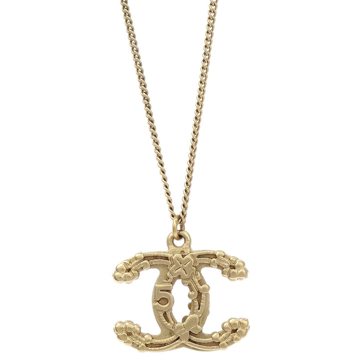 Chanel CC Chain Necklace Pendant Gold 06P 196463