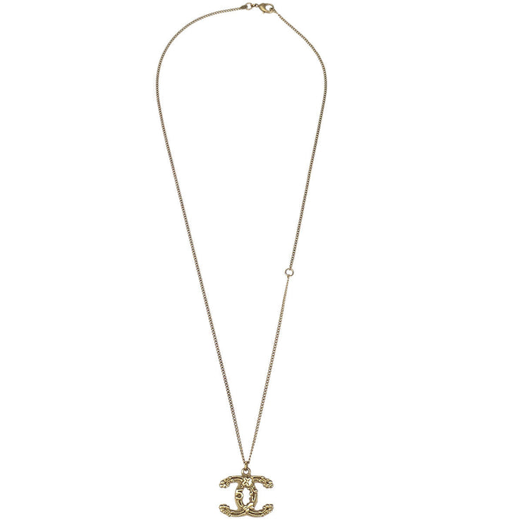 Chanel CC Chain Necklace Pendant Gold 06P 196463