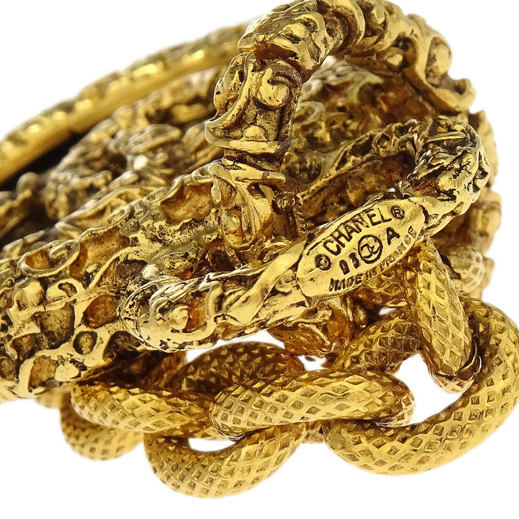 Chanel Medallion Gold Chain Pendant Necklace 93A 196464
