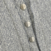 Chanel Single Breasted Jacket White Navy 99C #40 196472