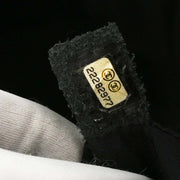 Chanel Black Beige Calfskin Featherweight Bowling Bag 196475