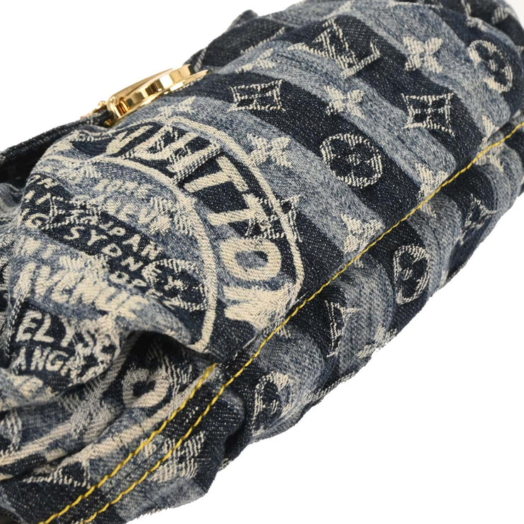 Louis Vuitton Blue Monogram Denim Mini Pleaty Raye Handbag M95333 SR1006 196476