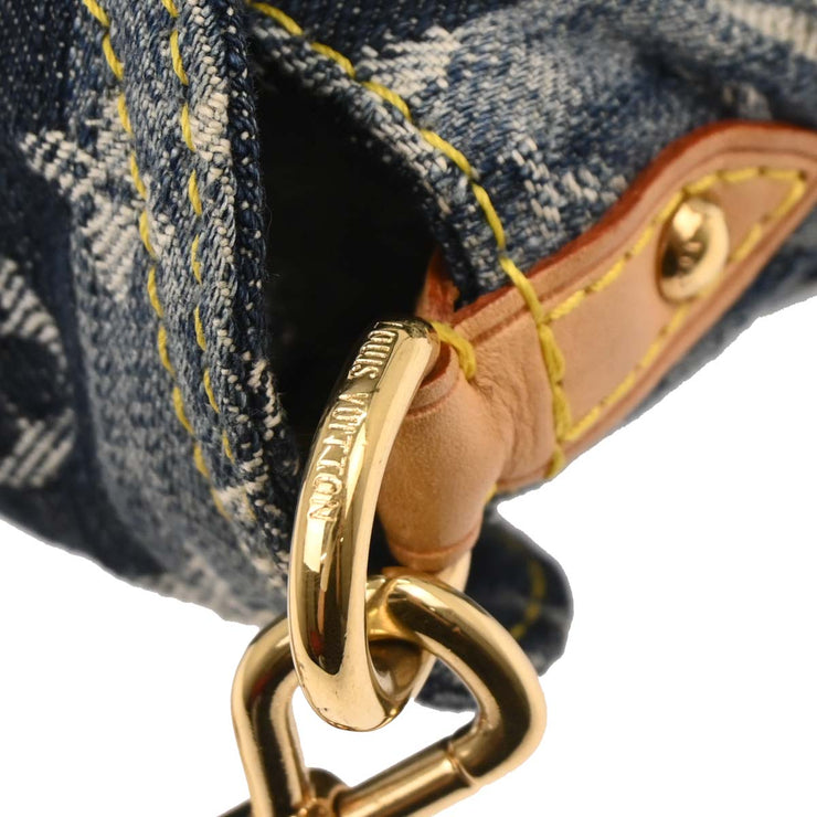 Louis Vuitton Blue Monogram Denim Mini Pleaty Raye Handbag M95333 SR1006 196476