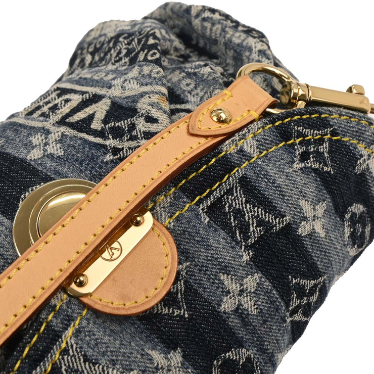 Louis Vuitton Blue Monogram Denim Mini Pleaty Raye Handbag M95333 SR1006 196476