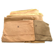 LOUIS VUITTON Dust Bag 10 Set Brown Beige 100% Cotton Authentic 123518