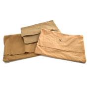 LOUIS VUITTON Dust Bag 10 Set Brown Beige 100% Cotton Authentic 123518