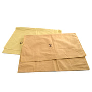 LOUIS VUITTON Dust Bag 10 Set Brown Beige 100% Cotton Authentic 123518