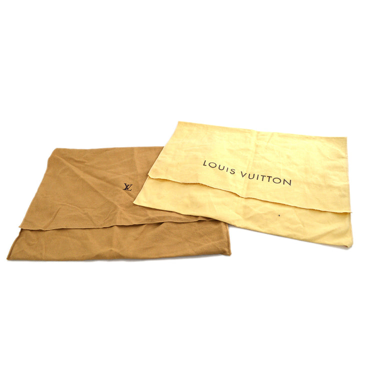 LOUIS VUITTON Dust Bag 10 Set Brown Beige 100% Cotton Authentic 123529