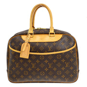 Louis Vuitton Monogram Deauville Bowling Vanity Handbag M47270 MB0056 XX13082