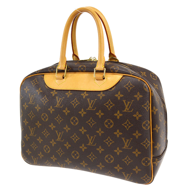 Louis Vuitton Monogram Deauville Bowling Vanity Handbag M47270 MB0056 XX13082